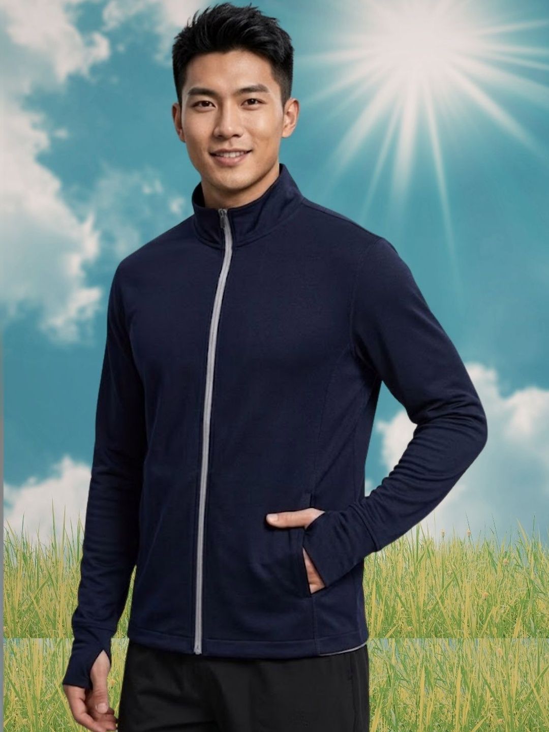 CARABA Men Running Sporty Jacket
