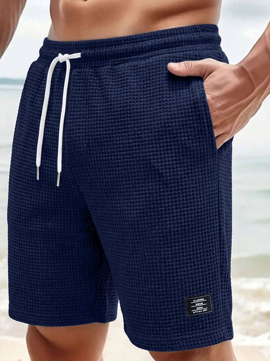 AUSK Self Design Knee Length Shorts