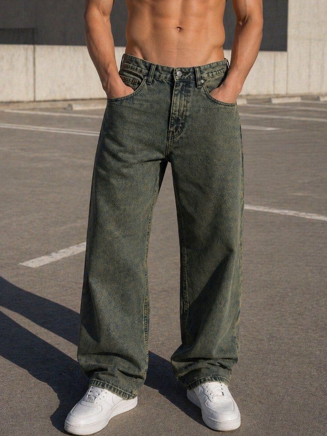 Mast & Harbour Men Mid-Rise Light Fade Jeans
