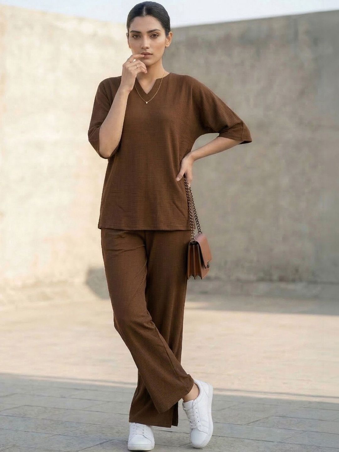 Selvia Self Design Top with Trousers