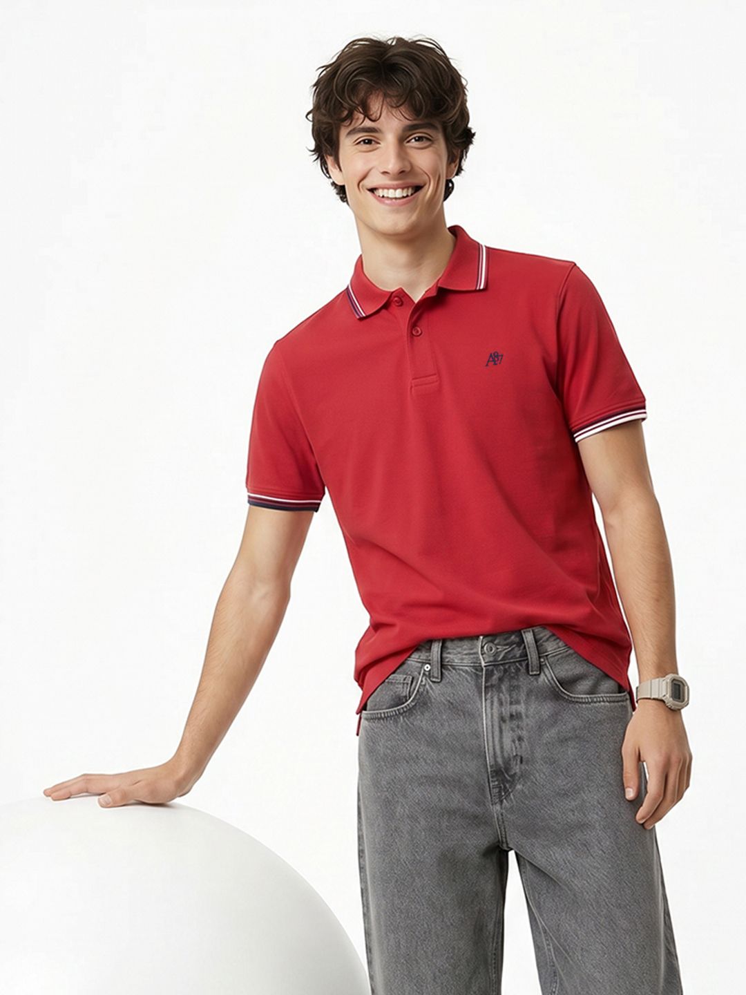Aeropostale Polo Collar Pure Cotton T-shirt