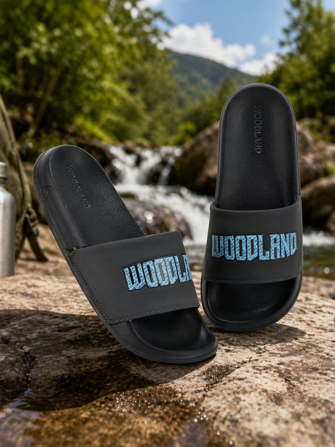 Woodland Men Printed Sliders