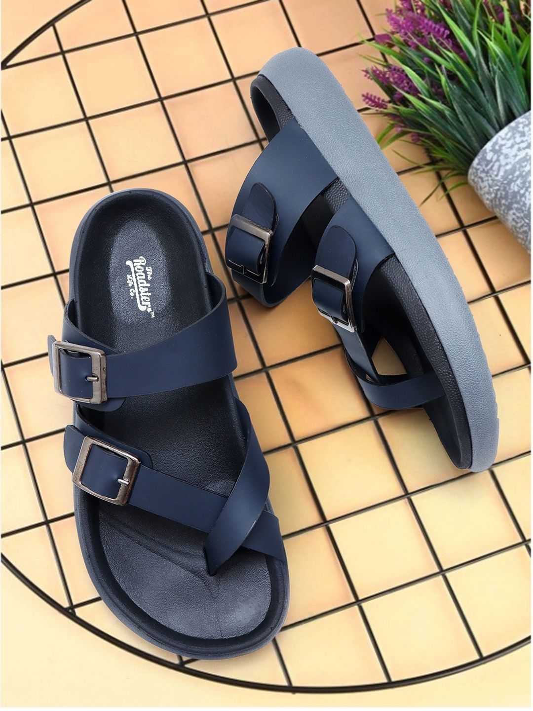 The Roadster Lifestyle Co Men Slip-On Comfort Sandals