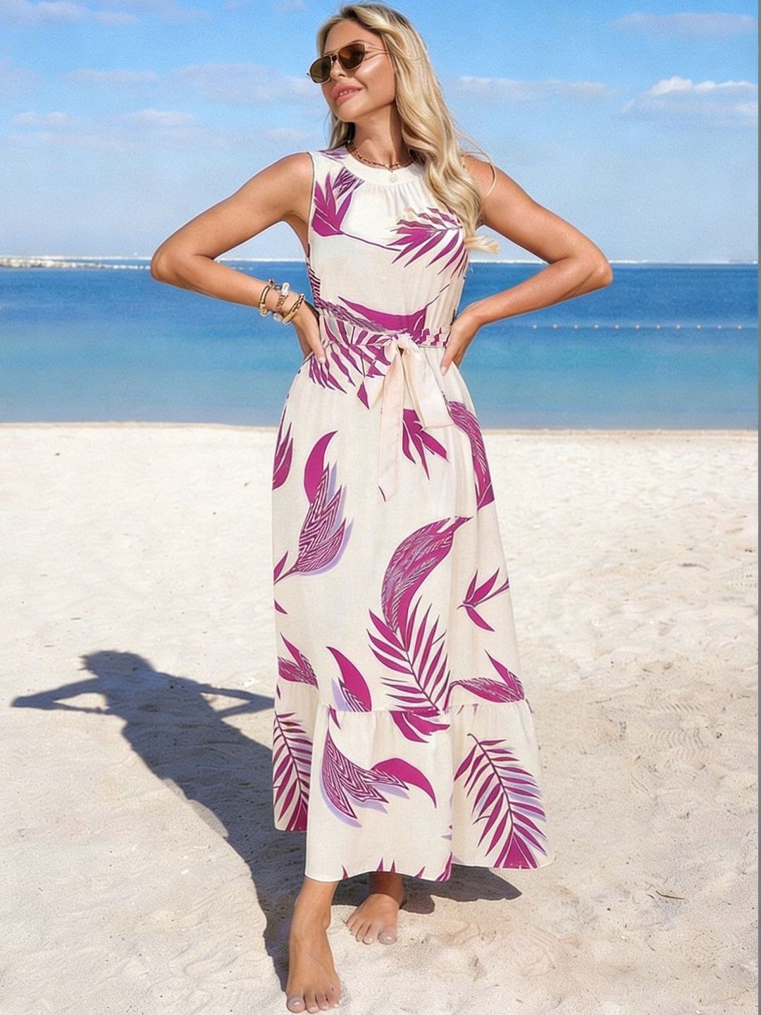 StyleCast x Revolte Floral Print Maxi Dress