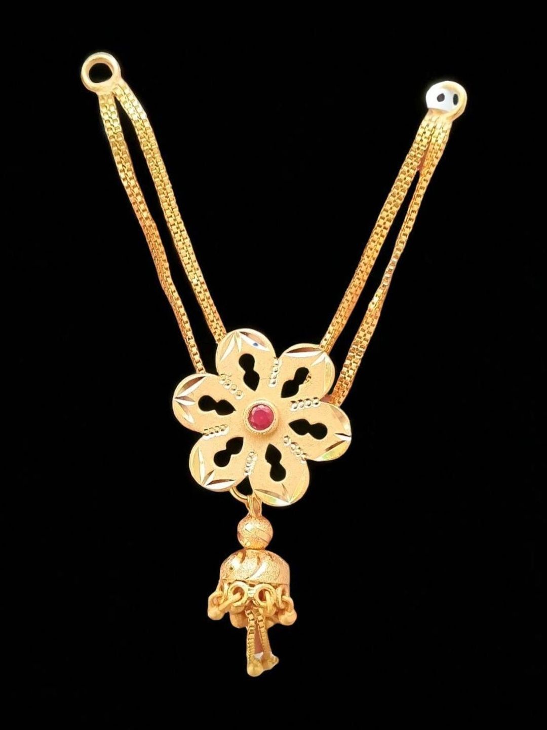 Divs Fashion Gold-Plated Floral Pendants
