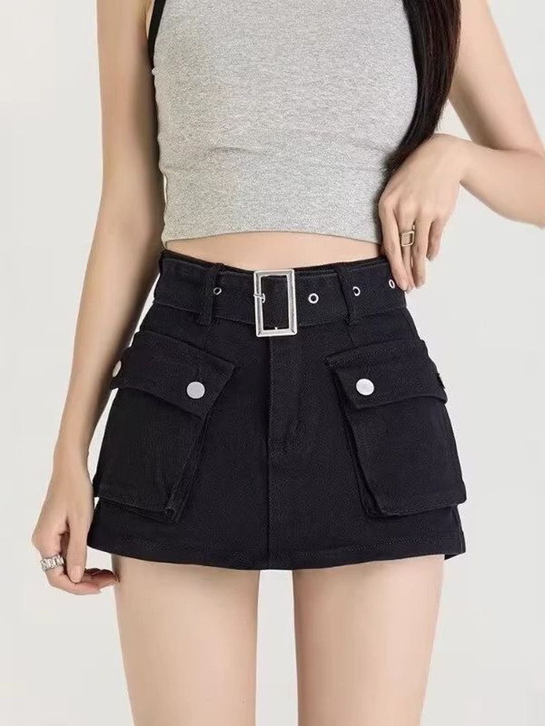 StyleCast x Revolte Women Loose Fit Denim Shorts