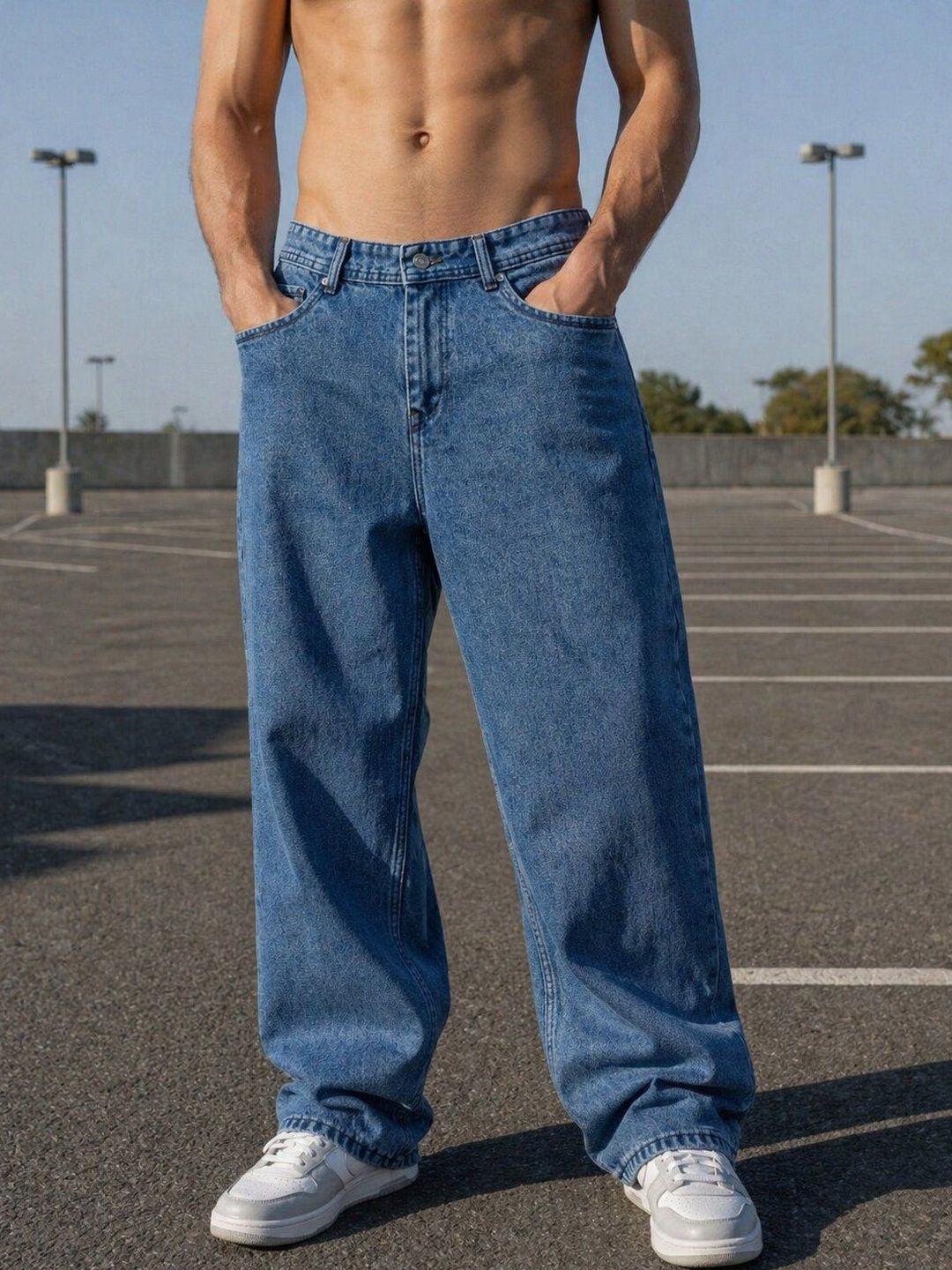 Mast & Harbour Men Mid-Rise Light Fade Jeans