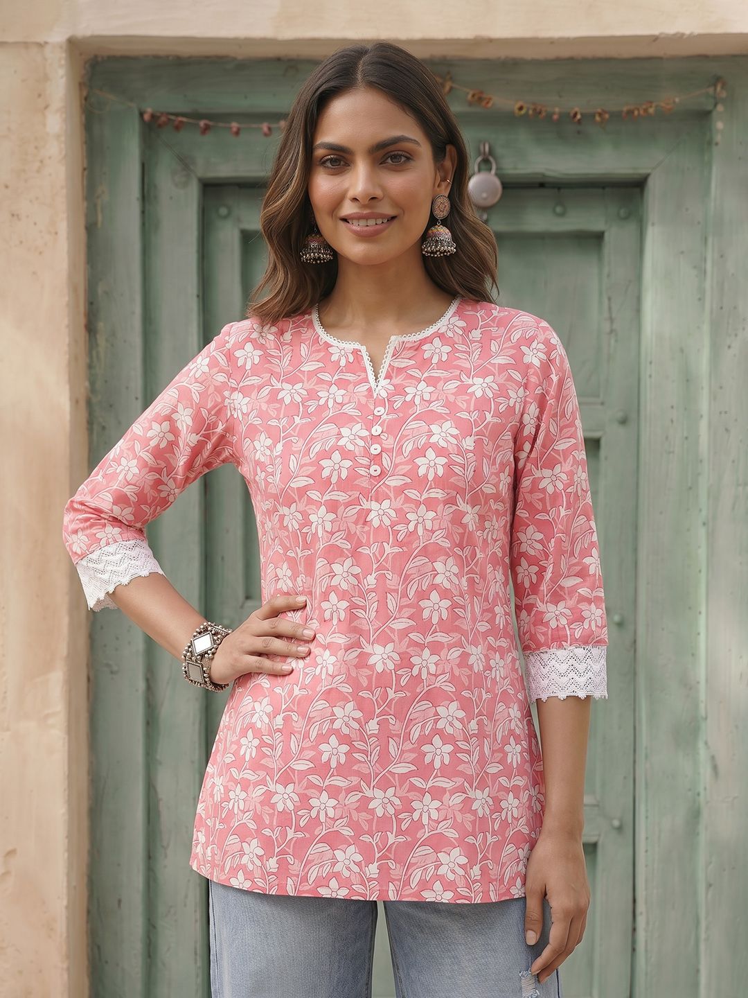 Anouk Floral Printed Kurti