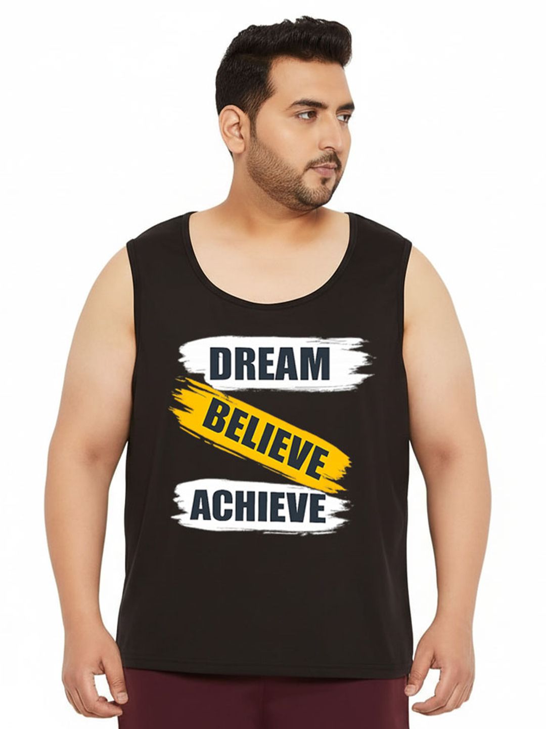 LONDON STREETS Printed Cotton Gym Vest