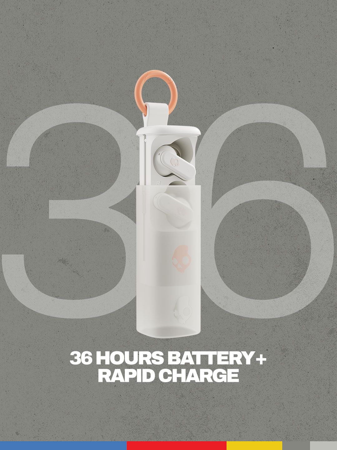 Skullcandy Dime Evo Water Resistant Wireless Bluetooth Earbuds with Preset EQ Modes