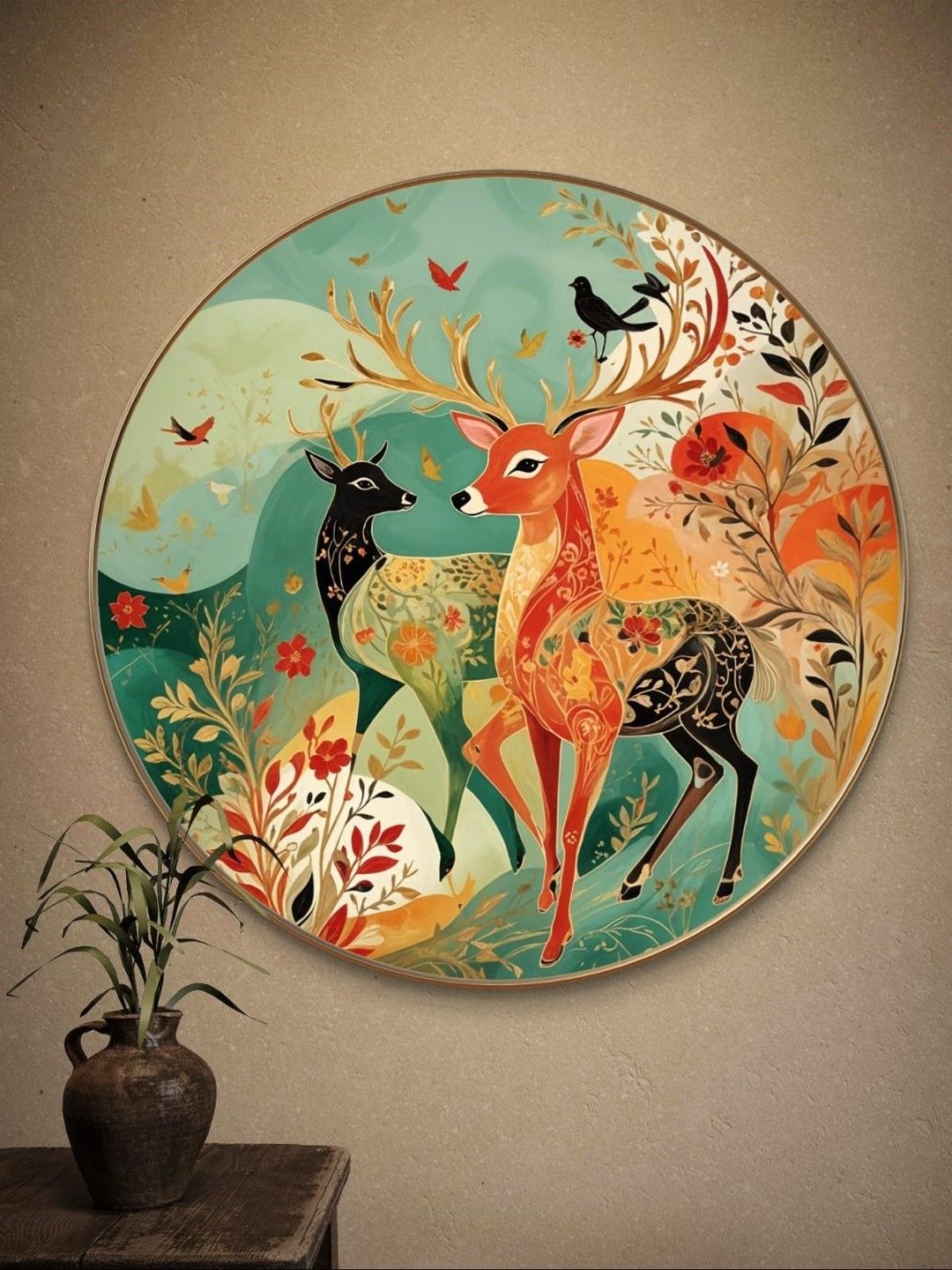 SAF SAF Multicoloured MDF Other Wall Paintings