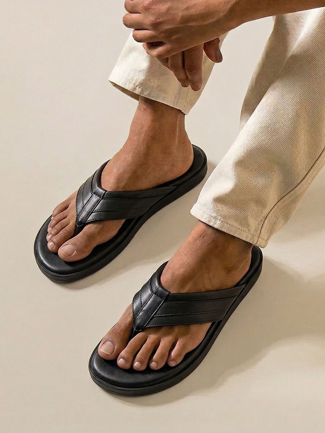 Men Thong Flip-Flops NEEMANS Indo-Western Flips For Men