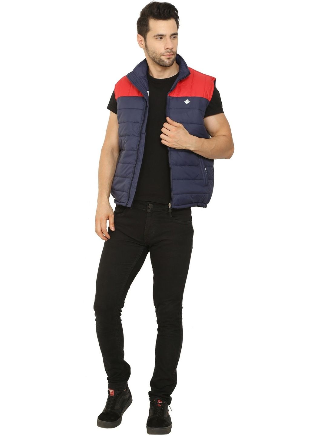 NU-9 Men Colourblocked Lightweight Puffer Jacket