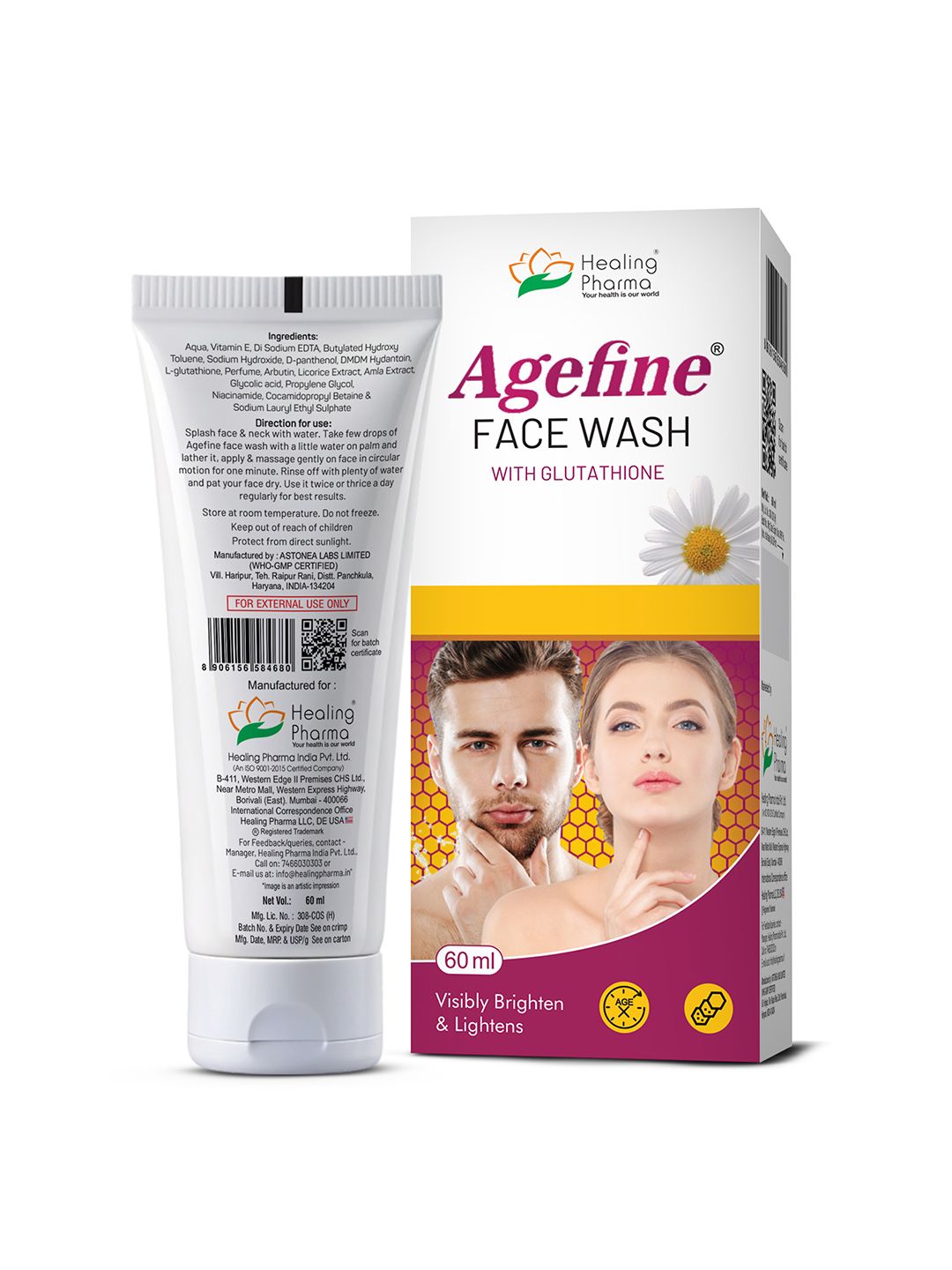 l glutathione face wash LA Organo L-Glutathione Skin Whitening Face Wash main image 1