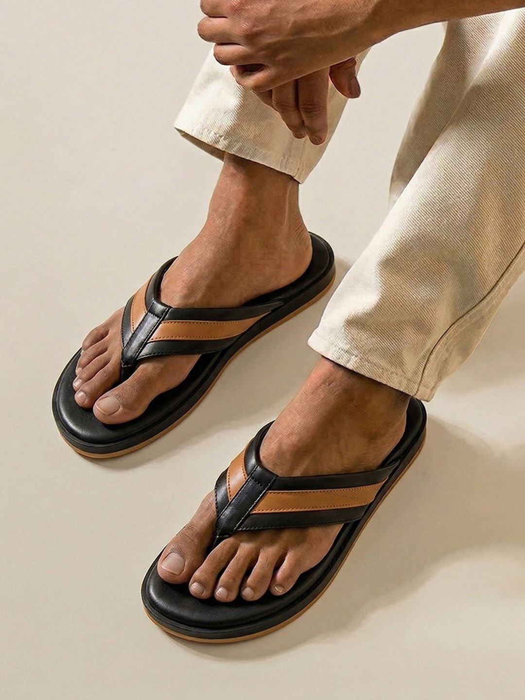 NEEMANS Indo-Western Flips For Men