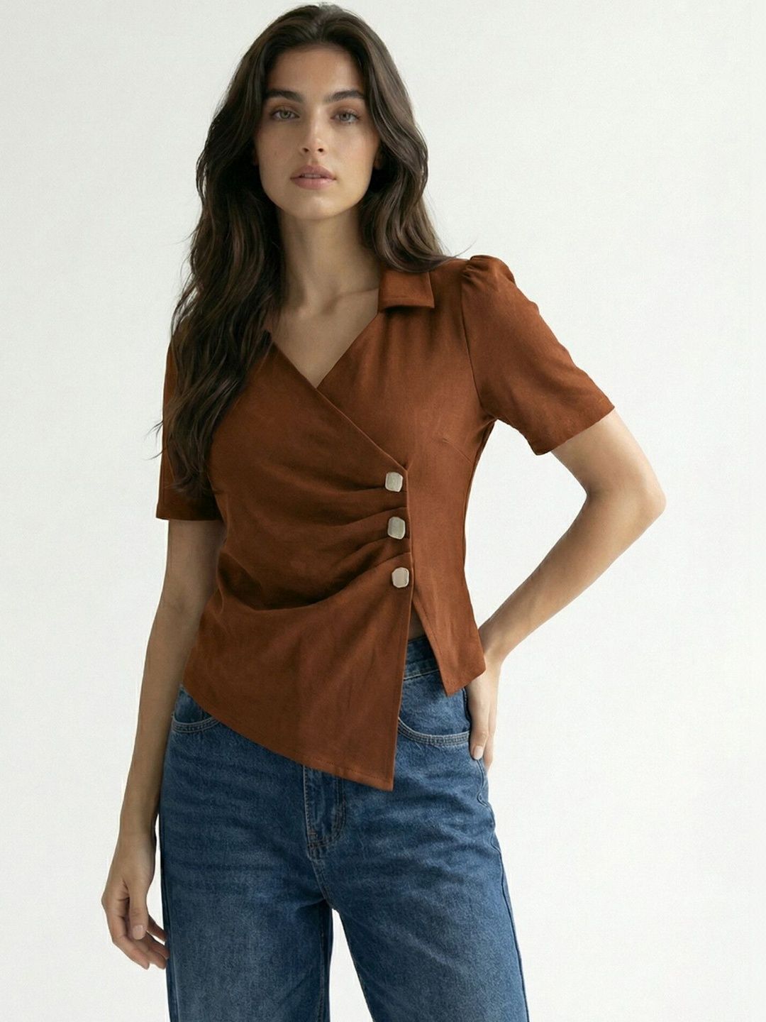 glitchez Wrap Top