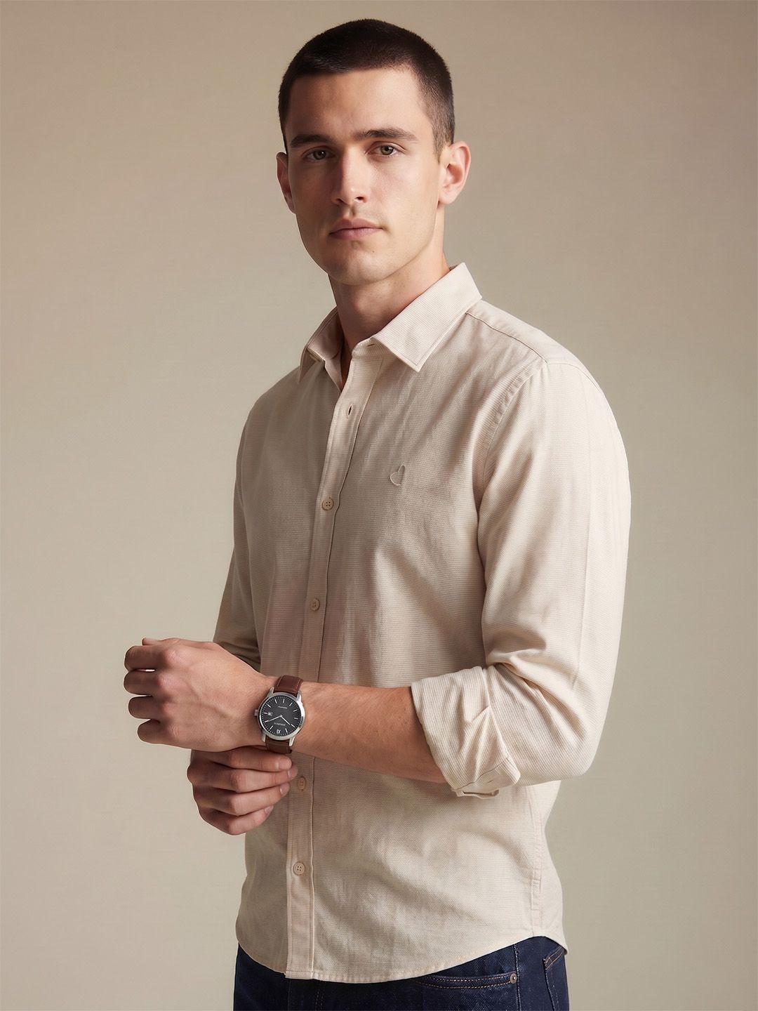 Being Human Pure Cotton Casual Shirt