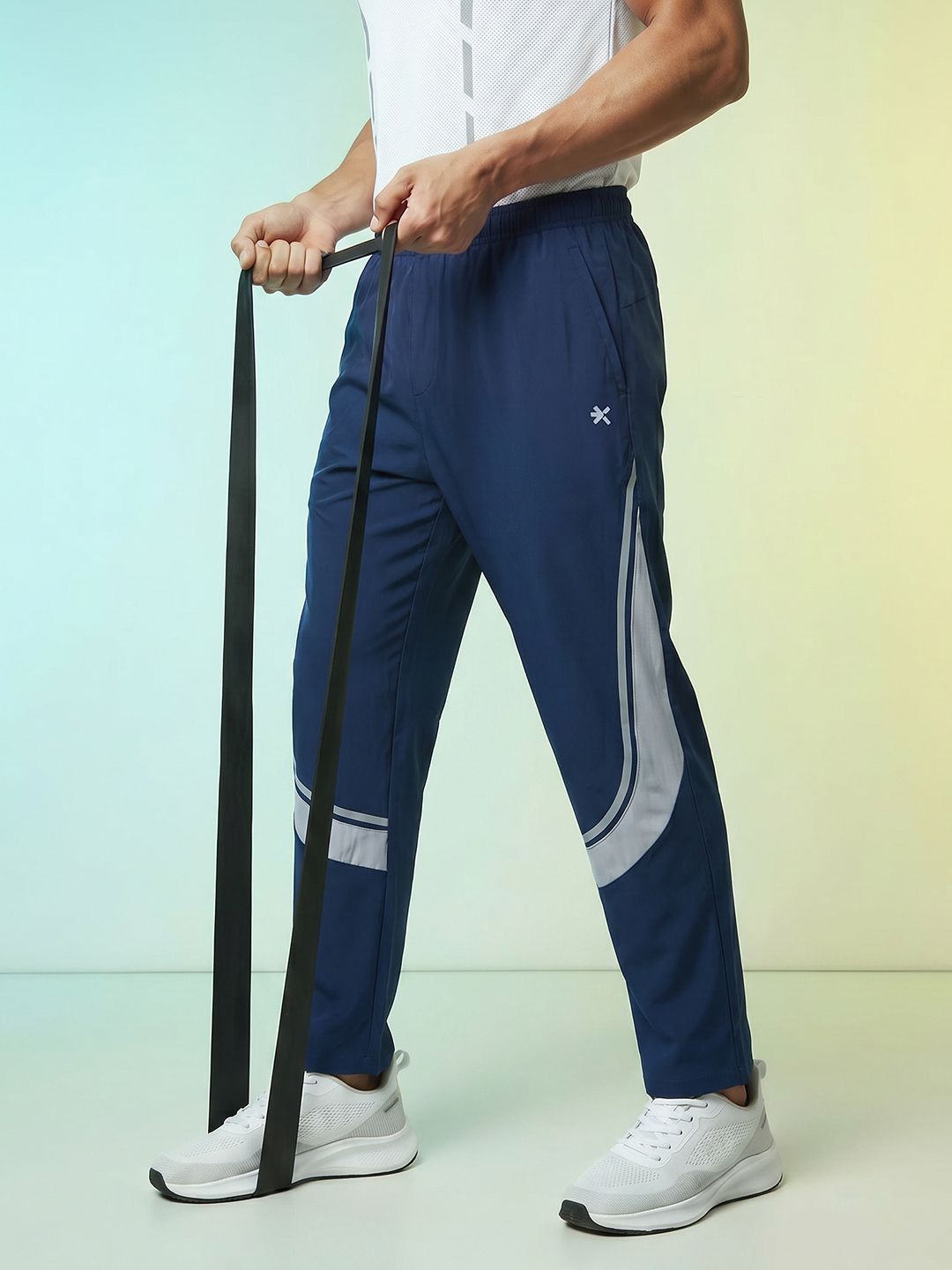 HRX by Hrithik Roshan Men Striped Rapid-Dry Running Track Pants