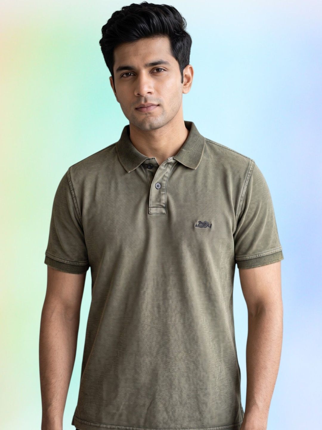 Moda Rapido Men Polo Collar T-shirt