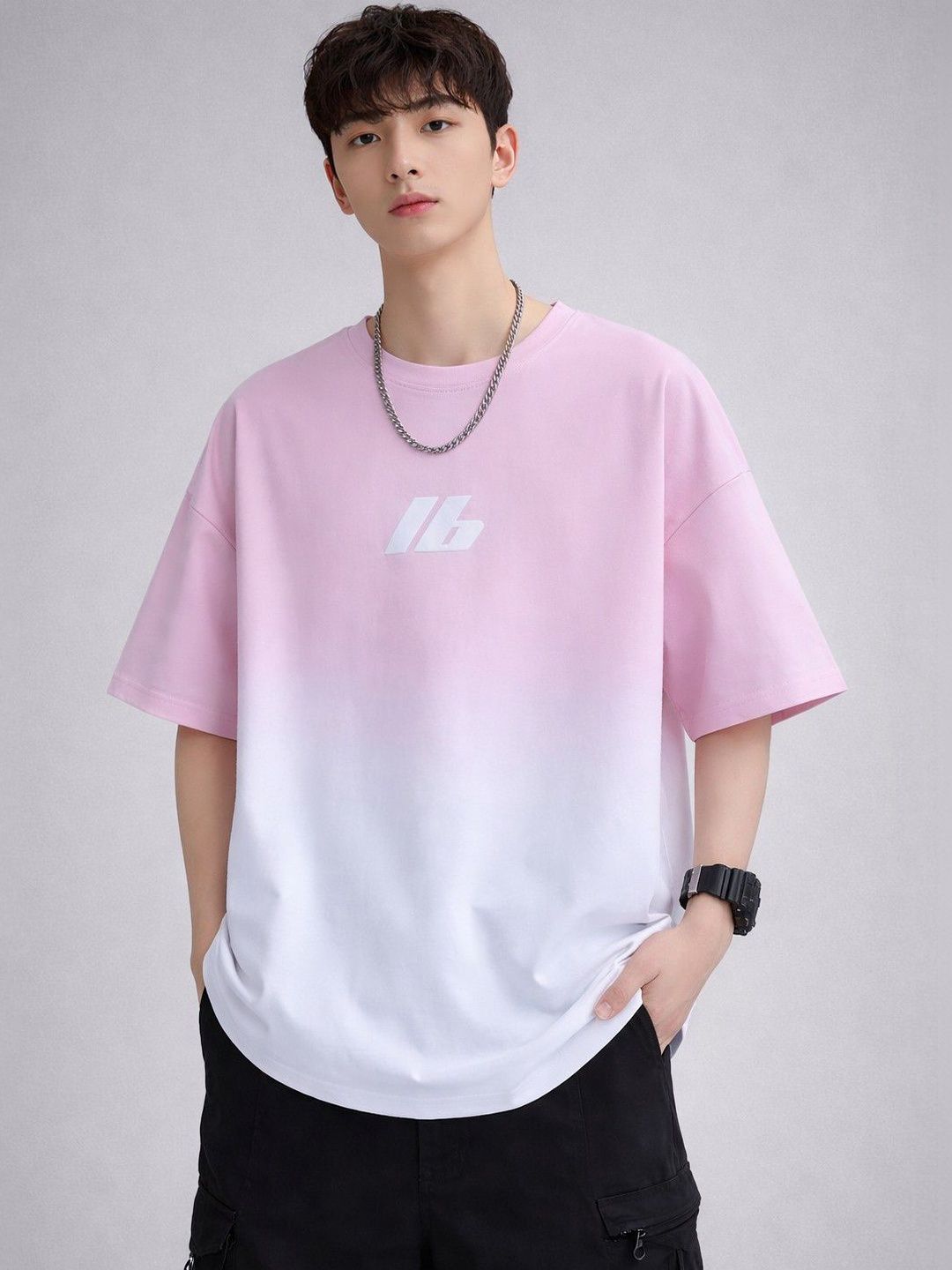 StyleCast x Revolte StyleCast x Revolte Men Typography Applique T-shirt