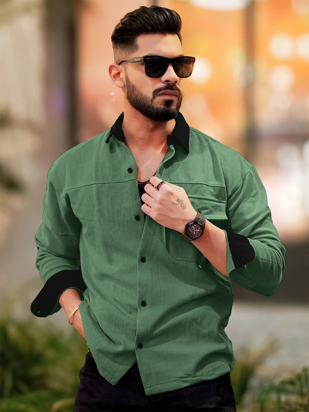 Maniac Comfort Spread Collar Cotton Oversized Casual Shirt