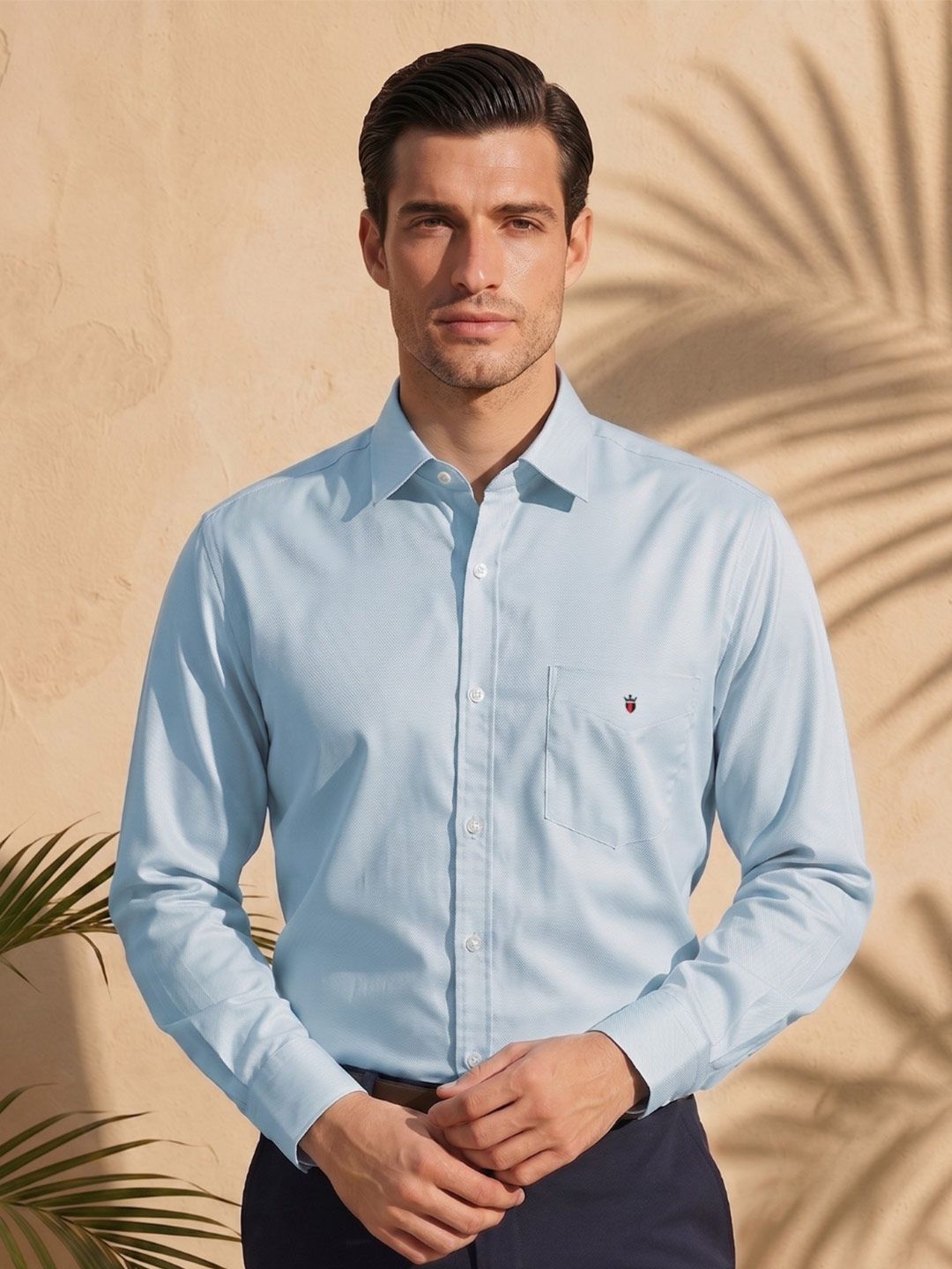 Louis Philippe Sport Men Slim Fit Soft Handfeel Full Sleeve Casual Shirt