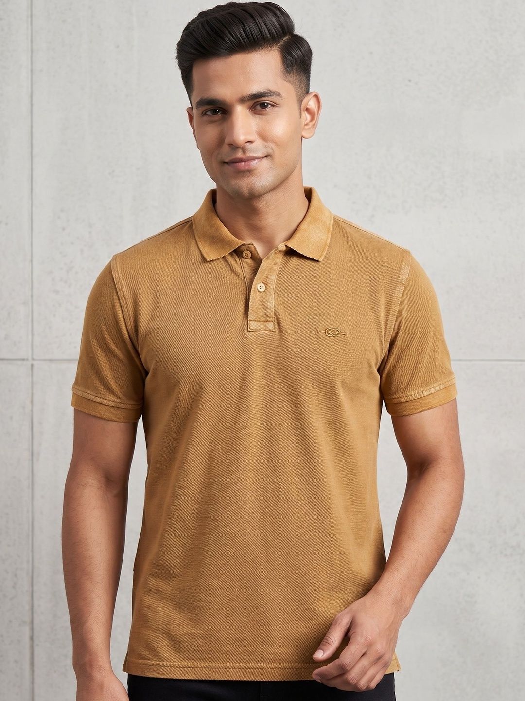Moda Rapido Men Polo Collar Pockets T-shirt