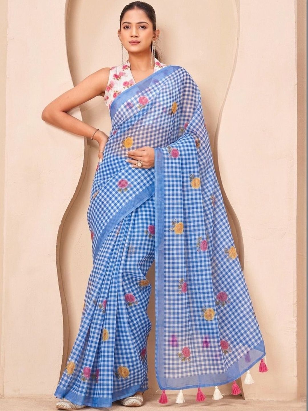 SANJANA  SILK SANJANA SILK Floral Saree