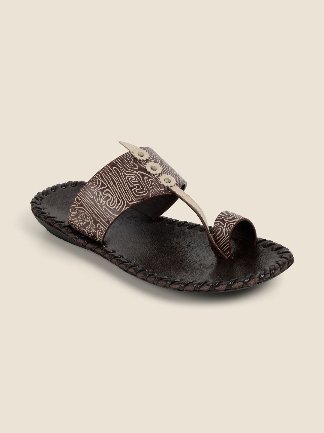 Metro Men Printed Thong Flip-Flops