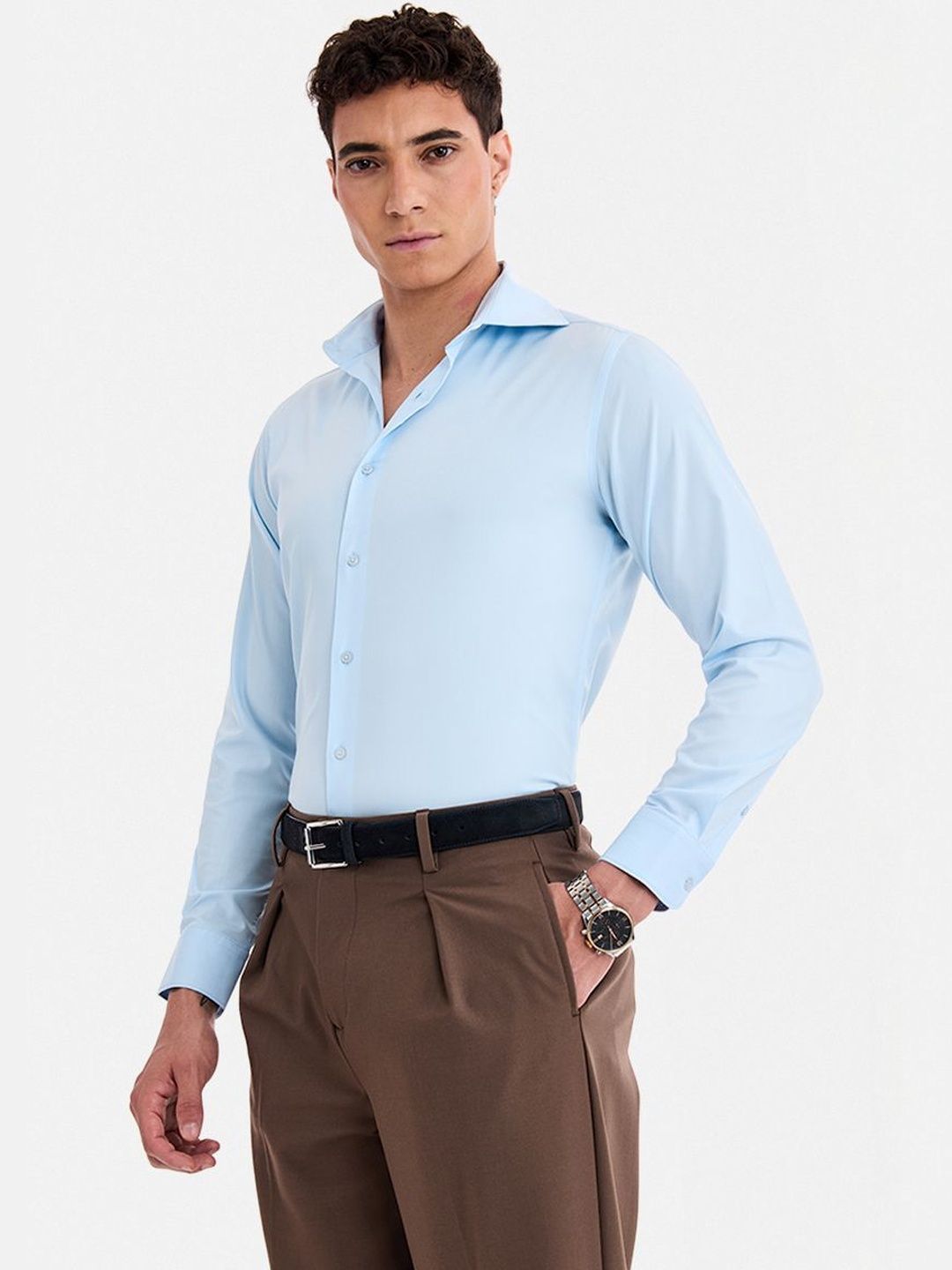 Snitch Men Slim Fit Casual Shirt