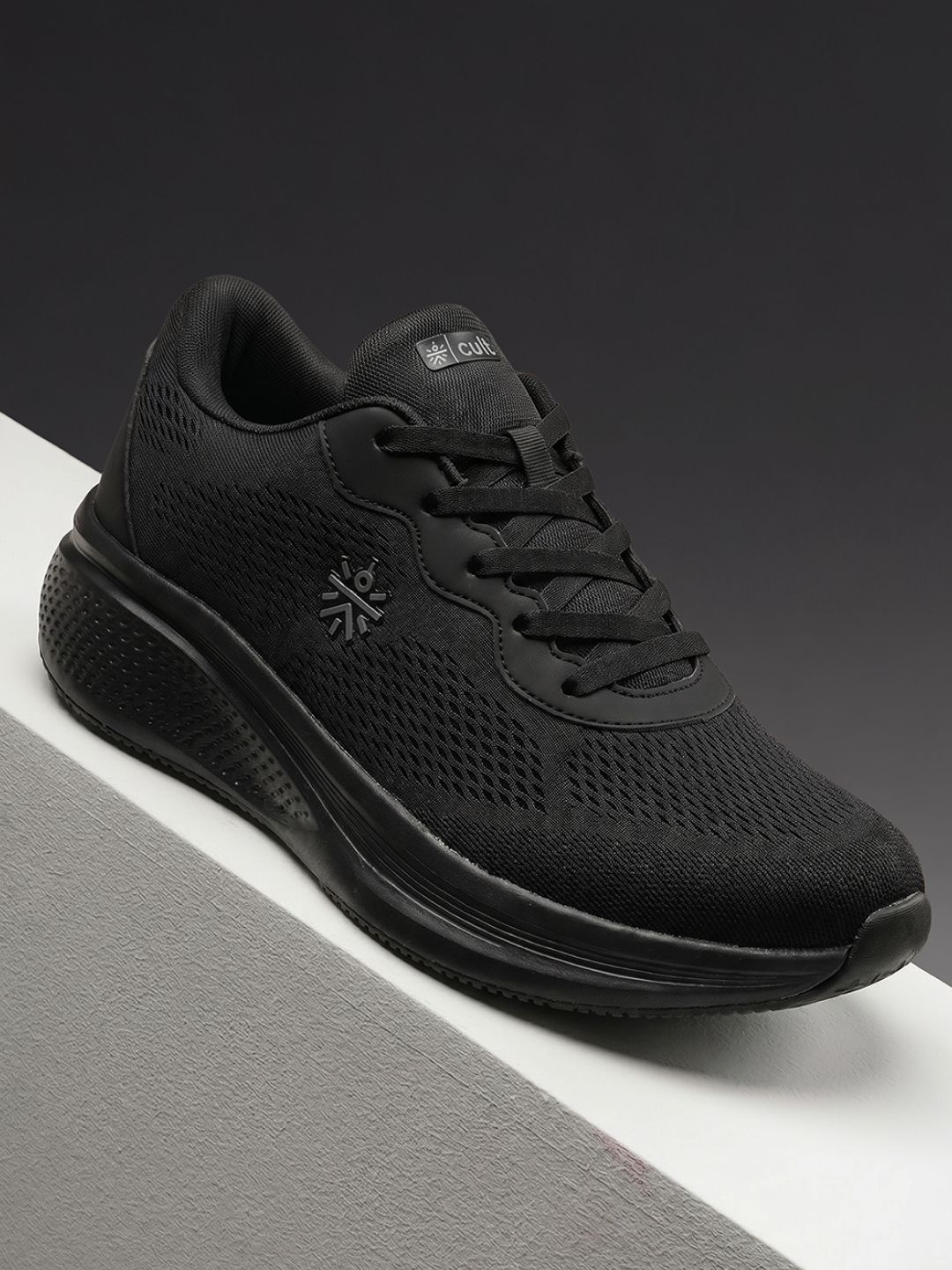 CULT Mens AeroVent Running Shoes - Black