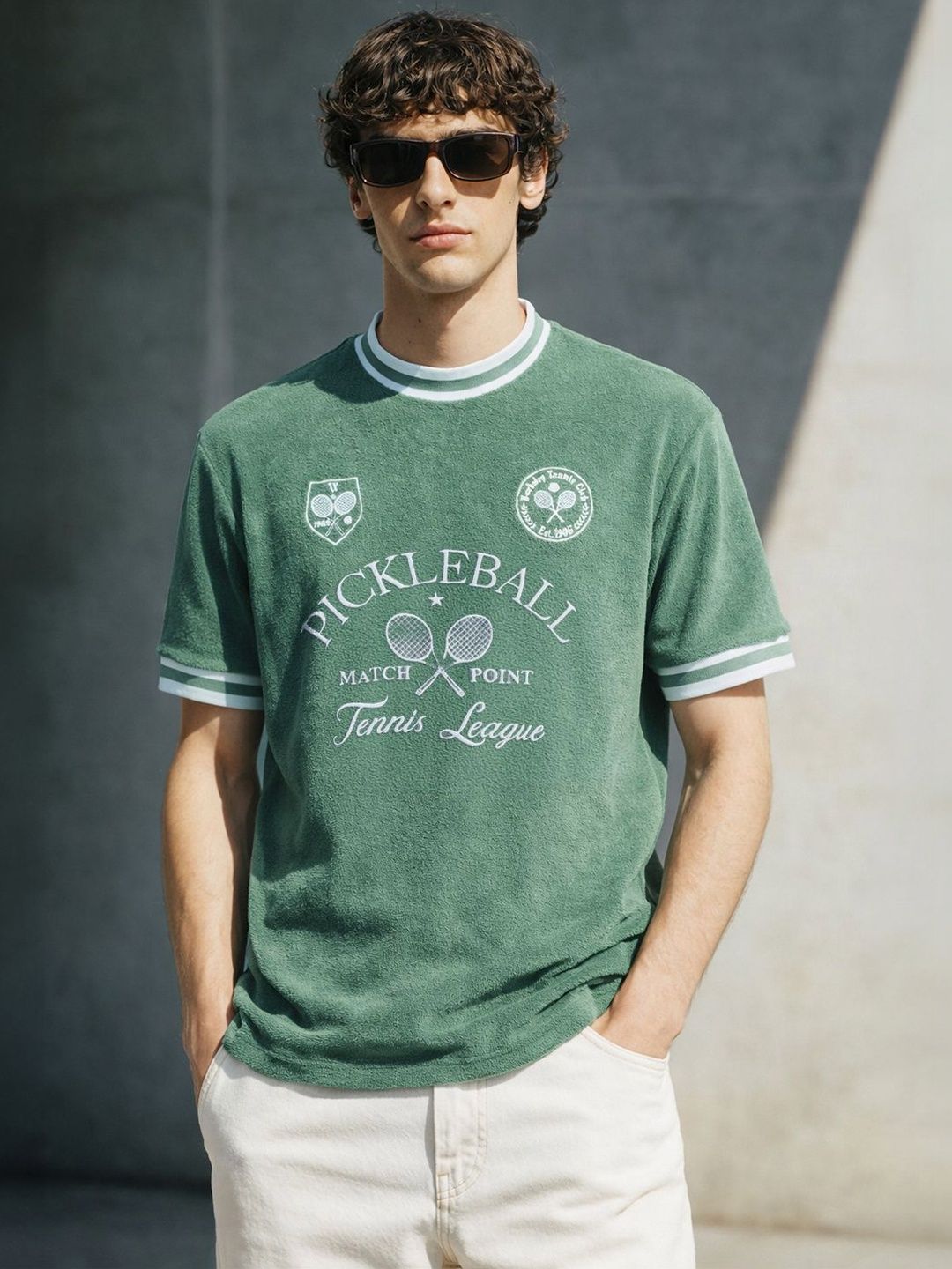 The Indian Garage Co Men Printed Boxy T-shirt