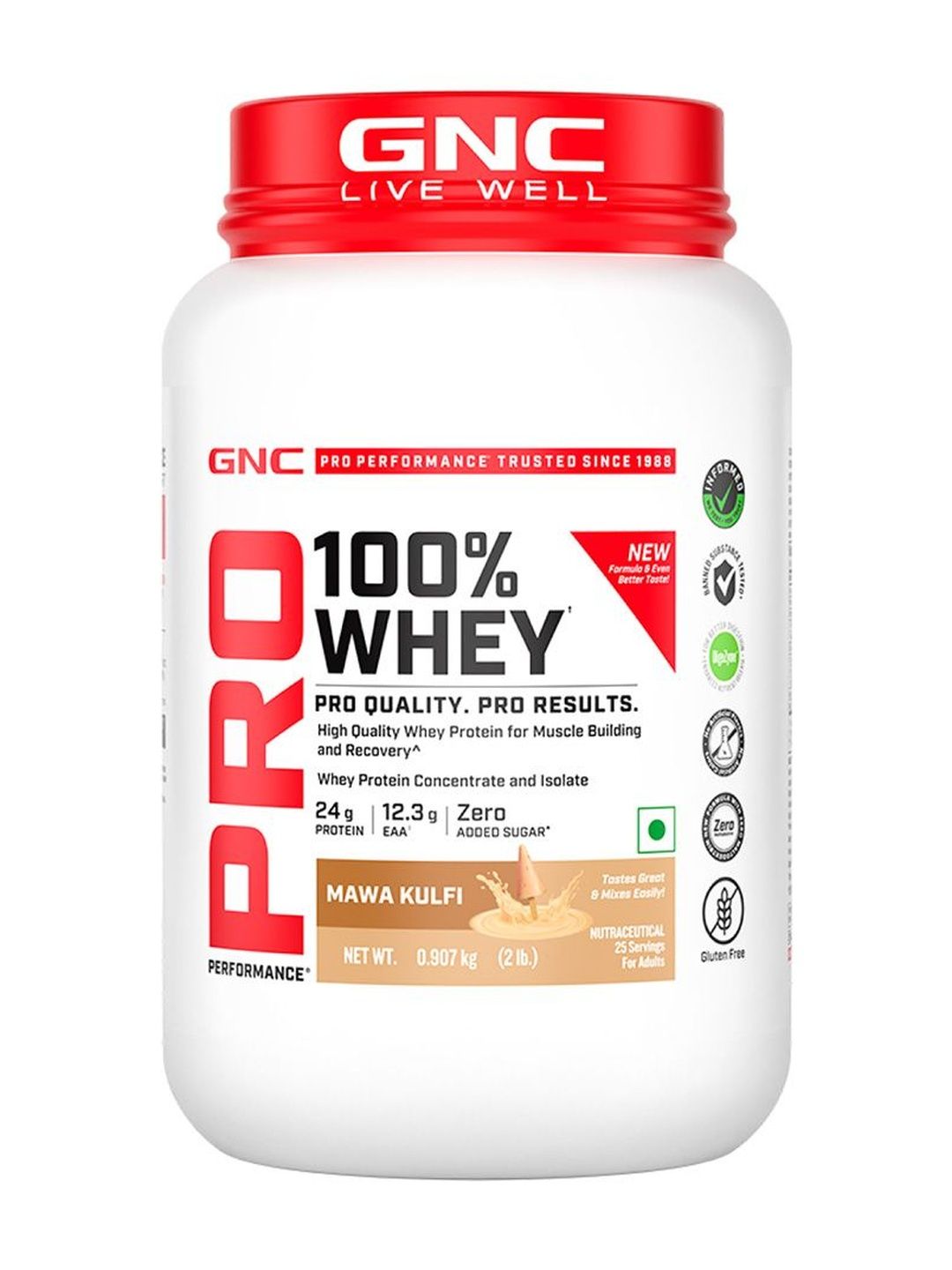GNC GNC Pro Performance Pure Whey Protein - Mawa Kulfi  - 907 g