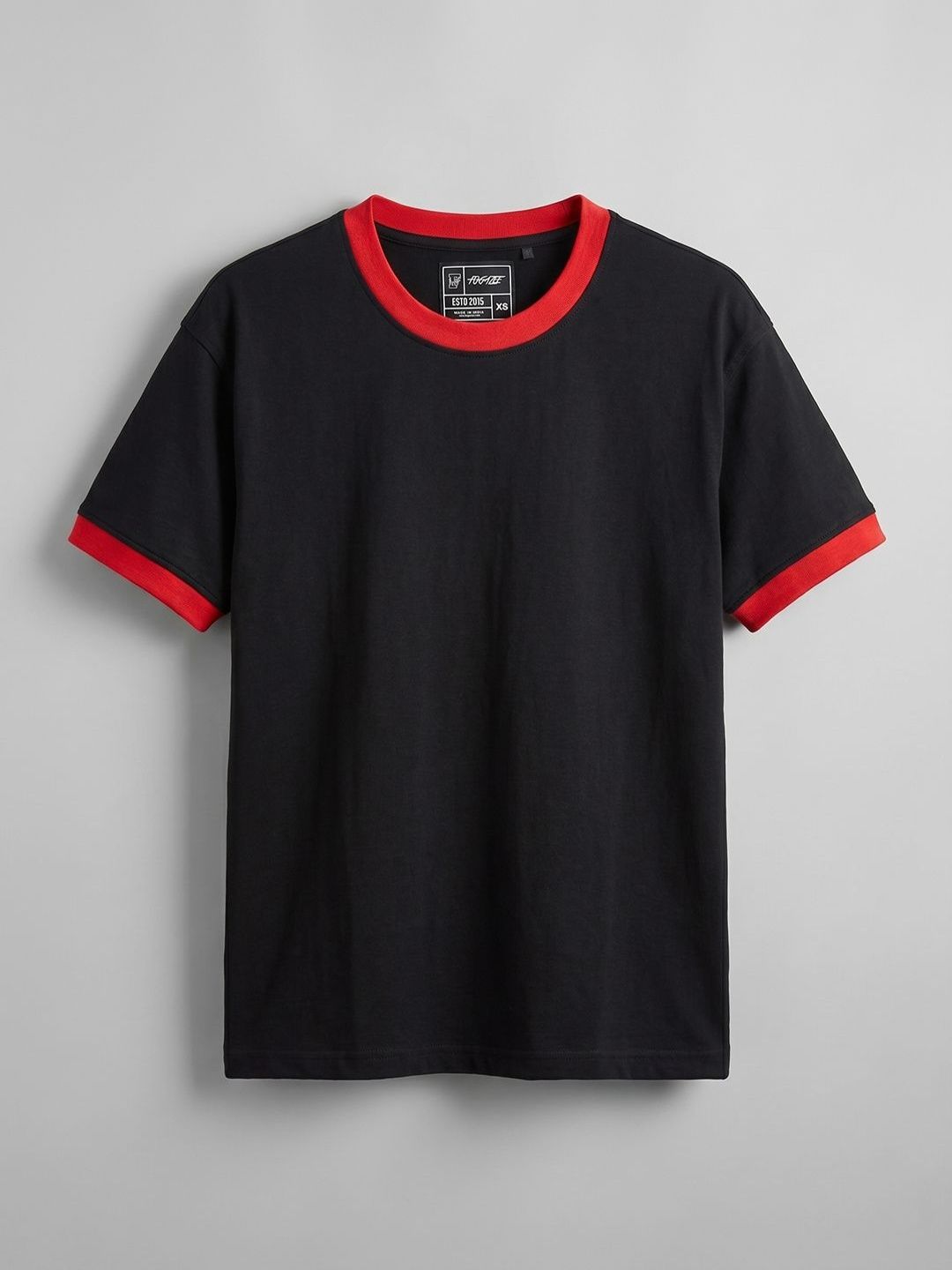 FUGAZEE Men Colourblocked Slim Fit T-shirt