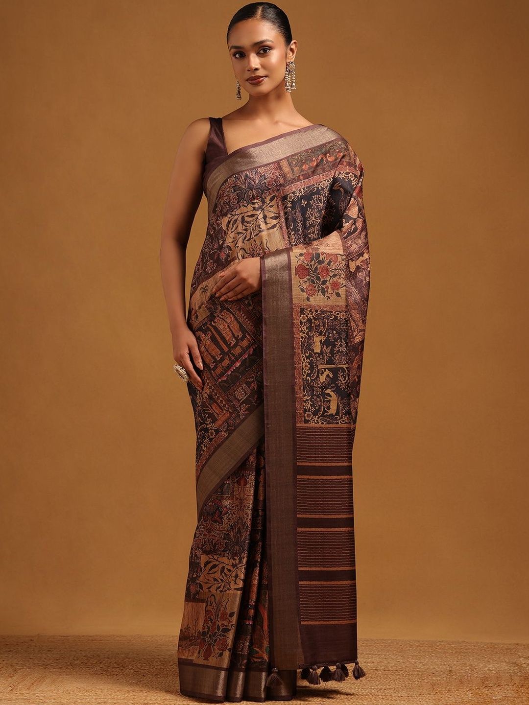 Soch Soch Ethnic Motifs Silk Blend Designer Saree