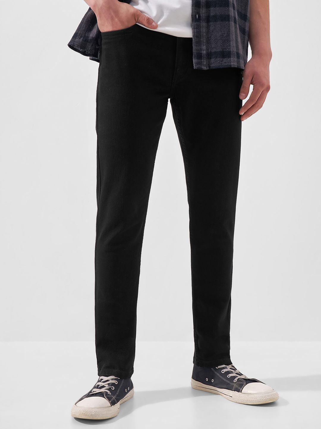 HIGHLANDER Men Black Slim Fit Stretchable Jeans