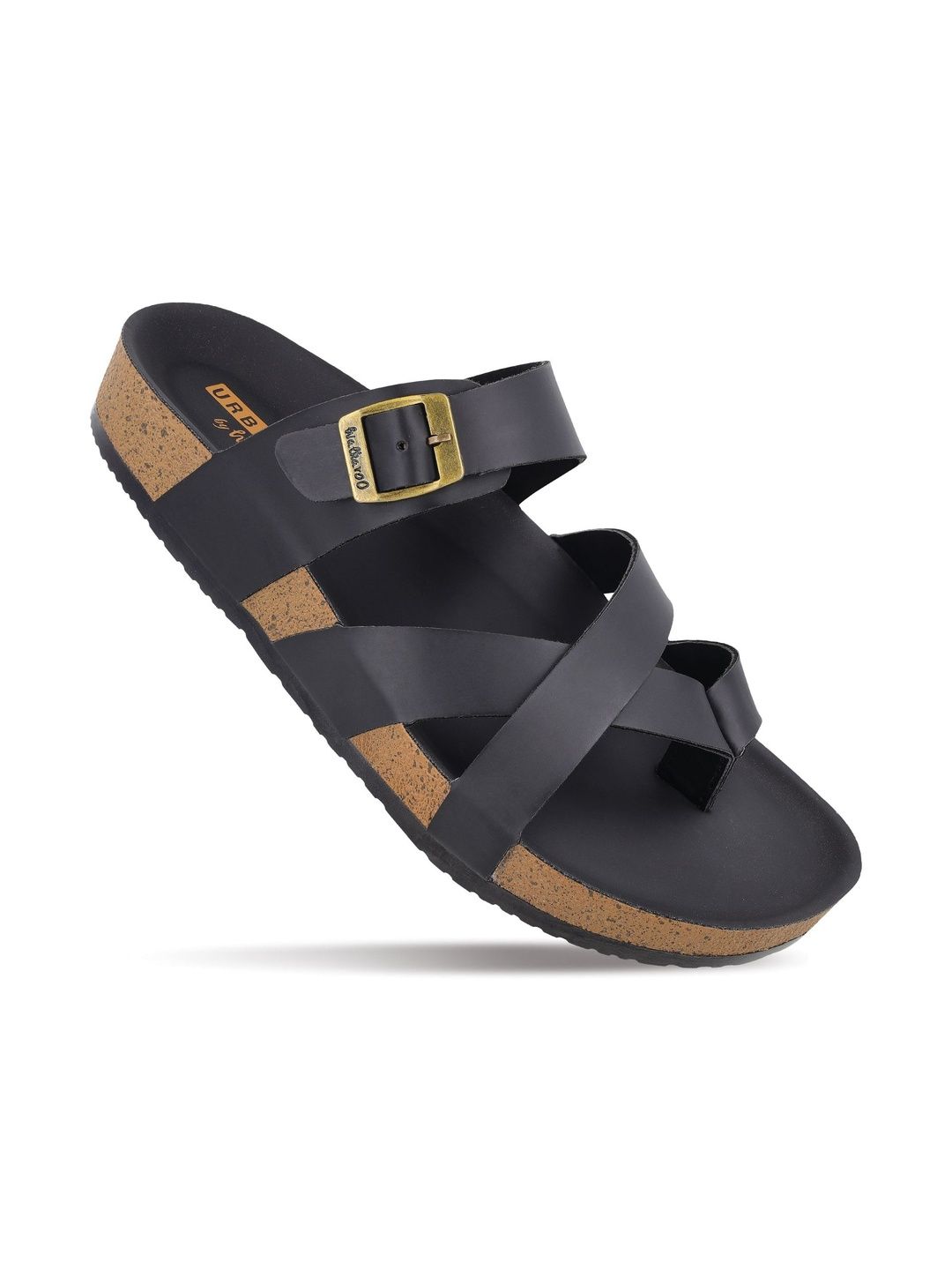 Walkaroo Men PU Comfort Sandals