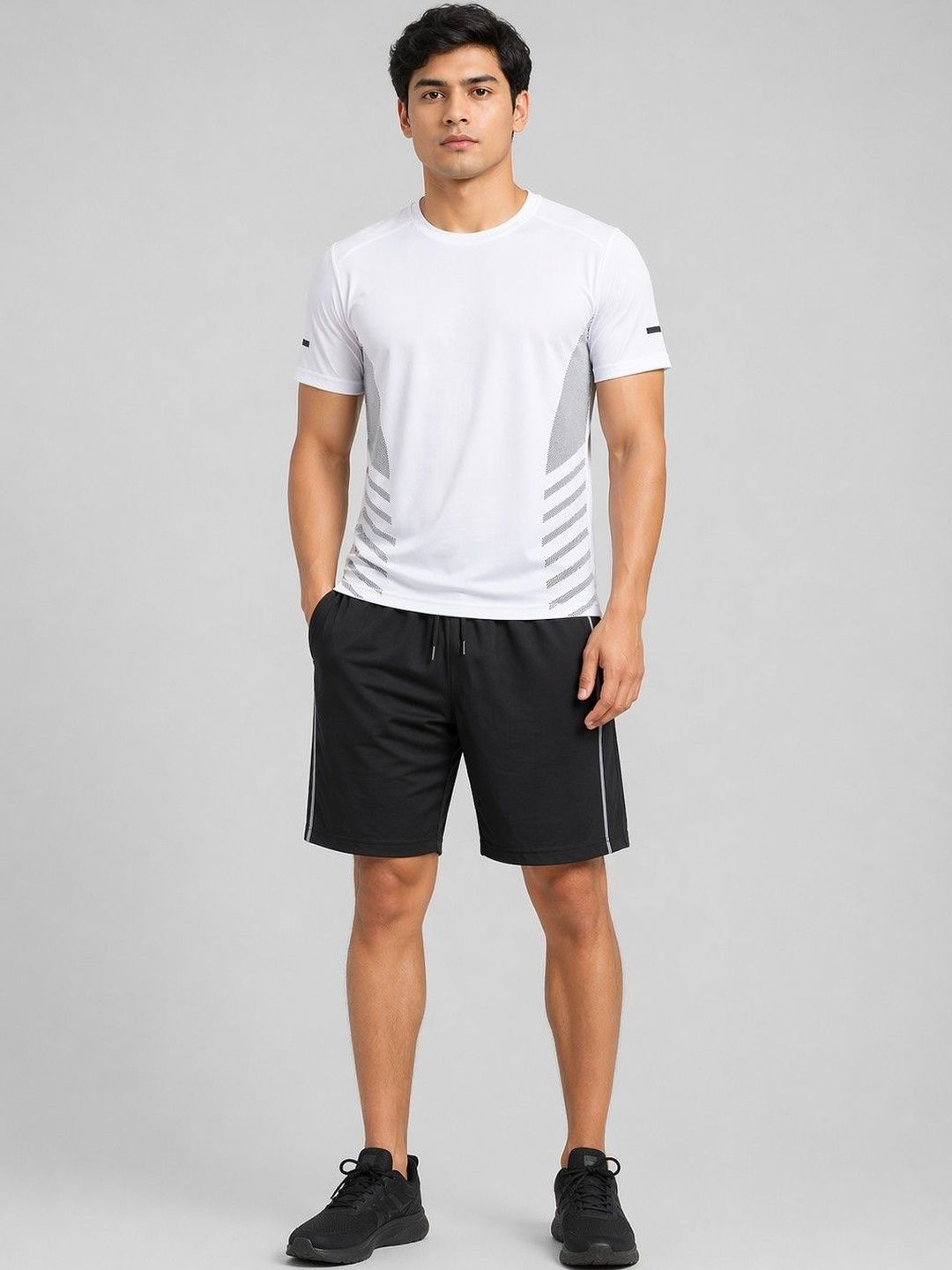 StyleCast Flex StyleCast Flex Men Colourblocked Raw Edge T-shirt