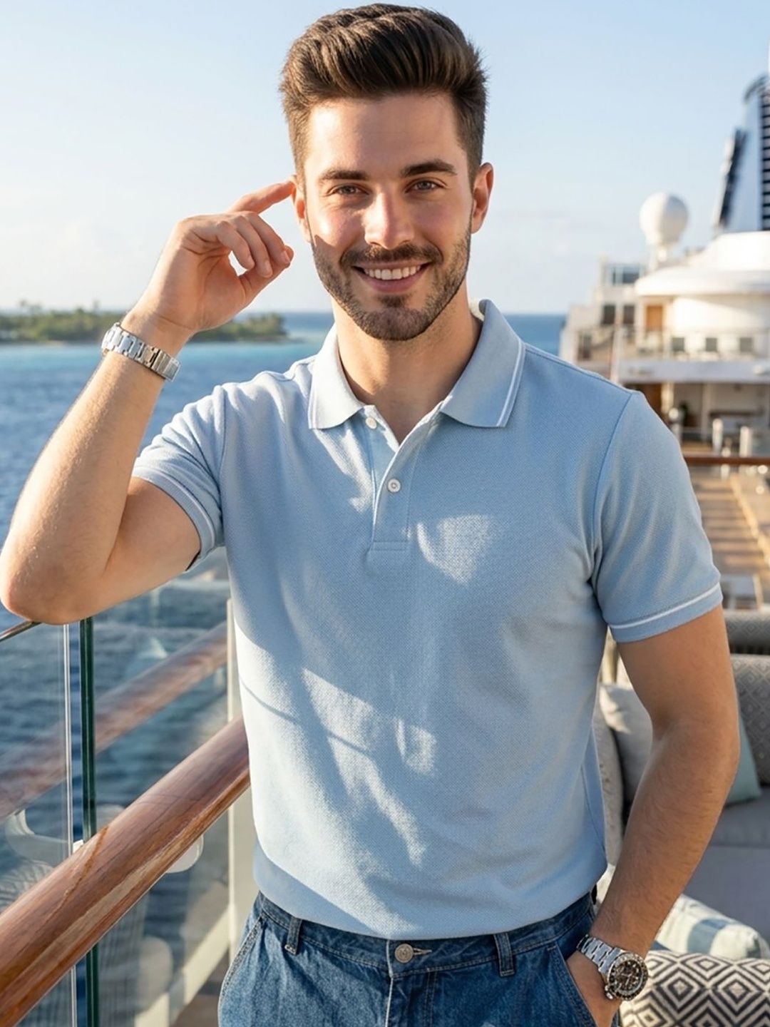 Kook N Keech Men Polo Collar T-shirt