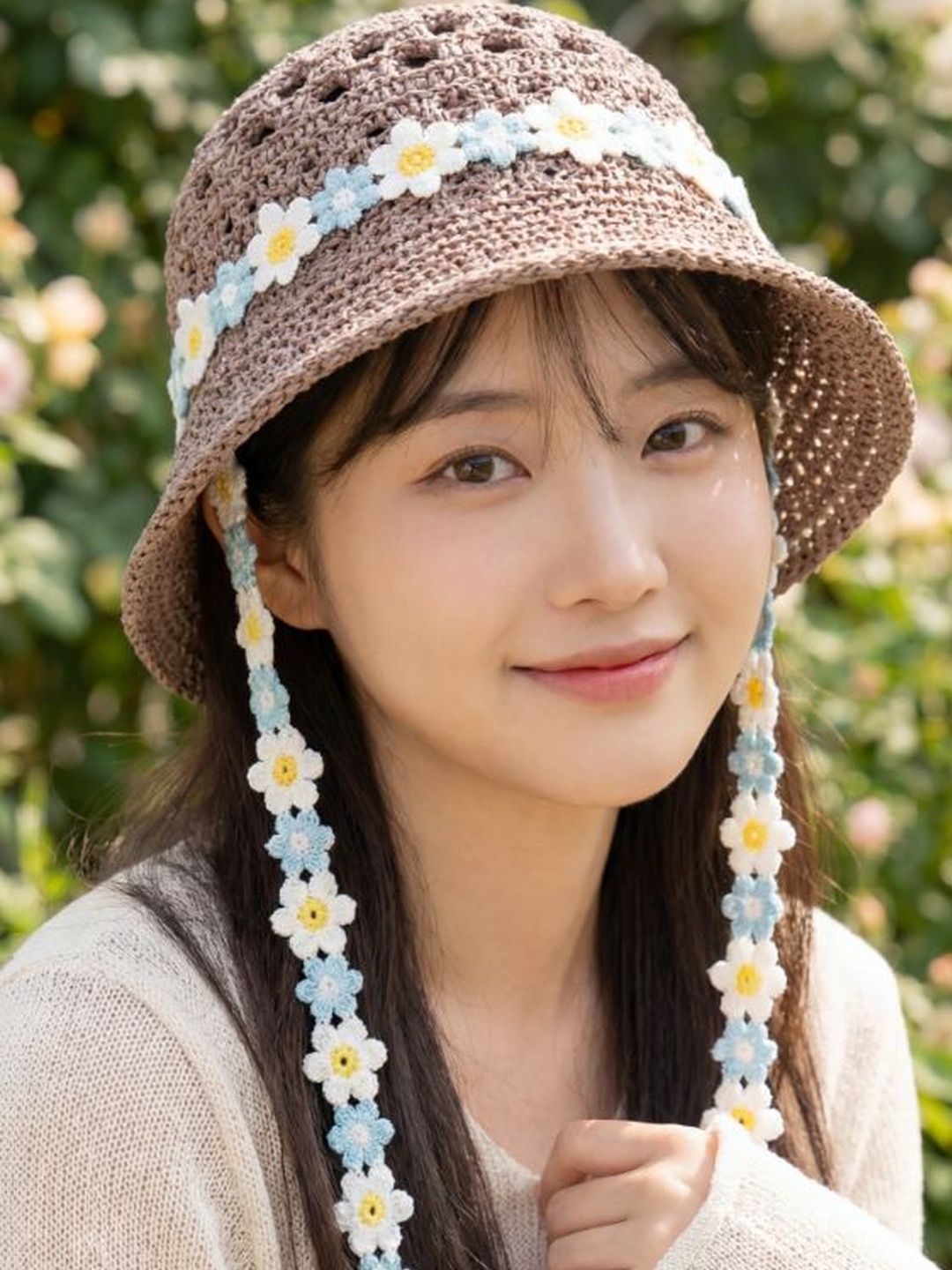 StyleCast x Revolte StyleCast x Revolte Women Coffee Brown Embroidered Bucket Hat