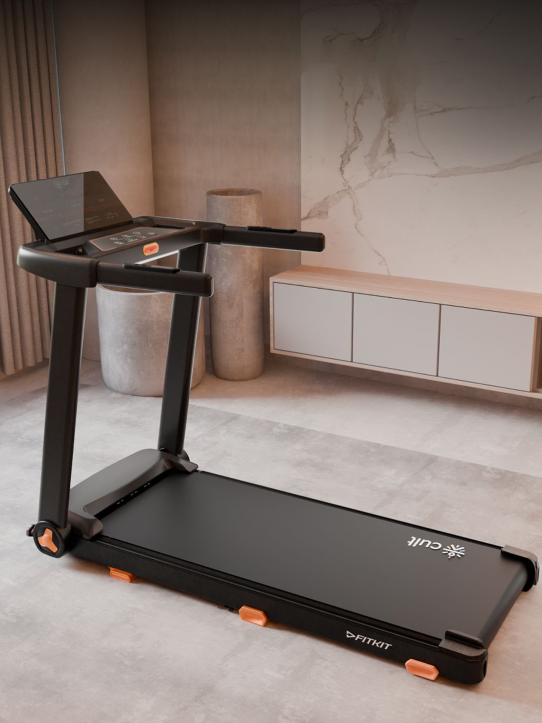 Buy FITKIT By Cult FT98Carbon 4.5HP Peak Motorized Treadmill 12