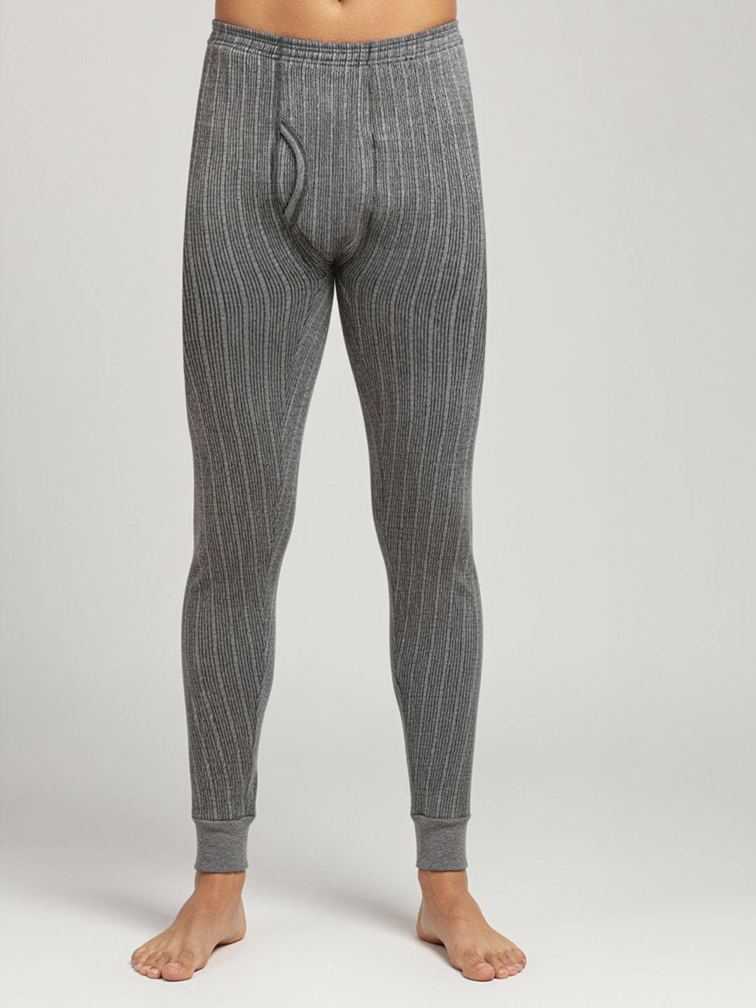 Lux Cozi Men Ribbed Mid-Rise Thermal Bottoms