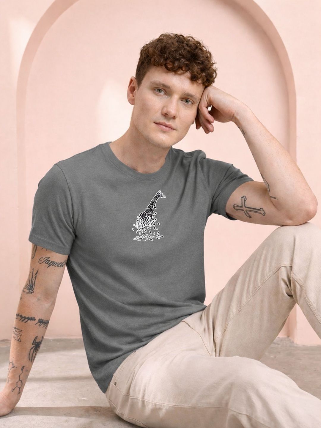 HERE&NOW Men Printed T-shirt