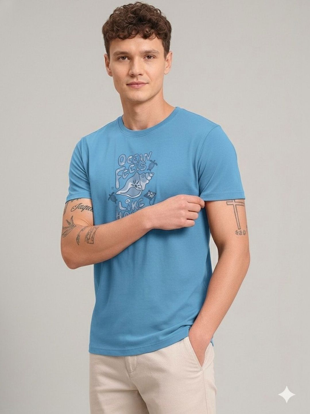 HERE&NOW Men Printed T-shirt