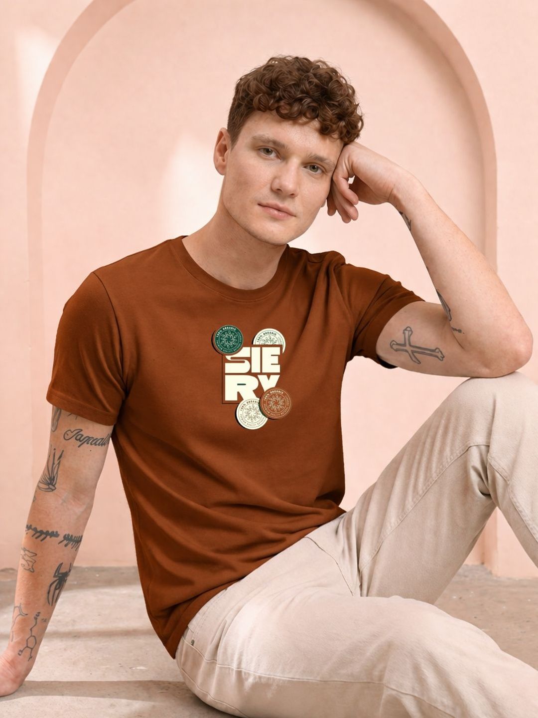 HERE&NOW Men Printed T-shirt