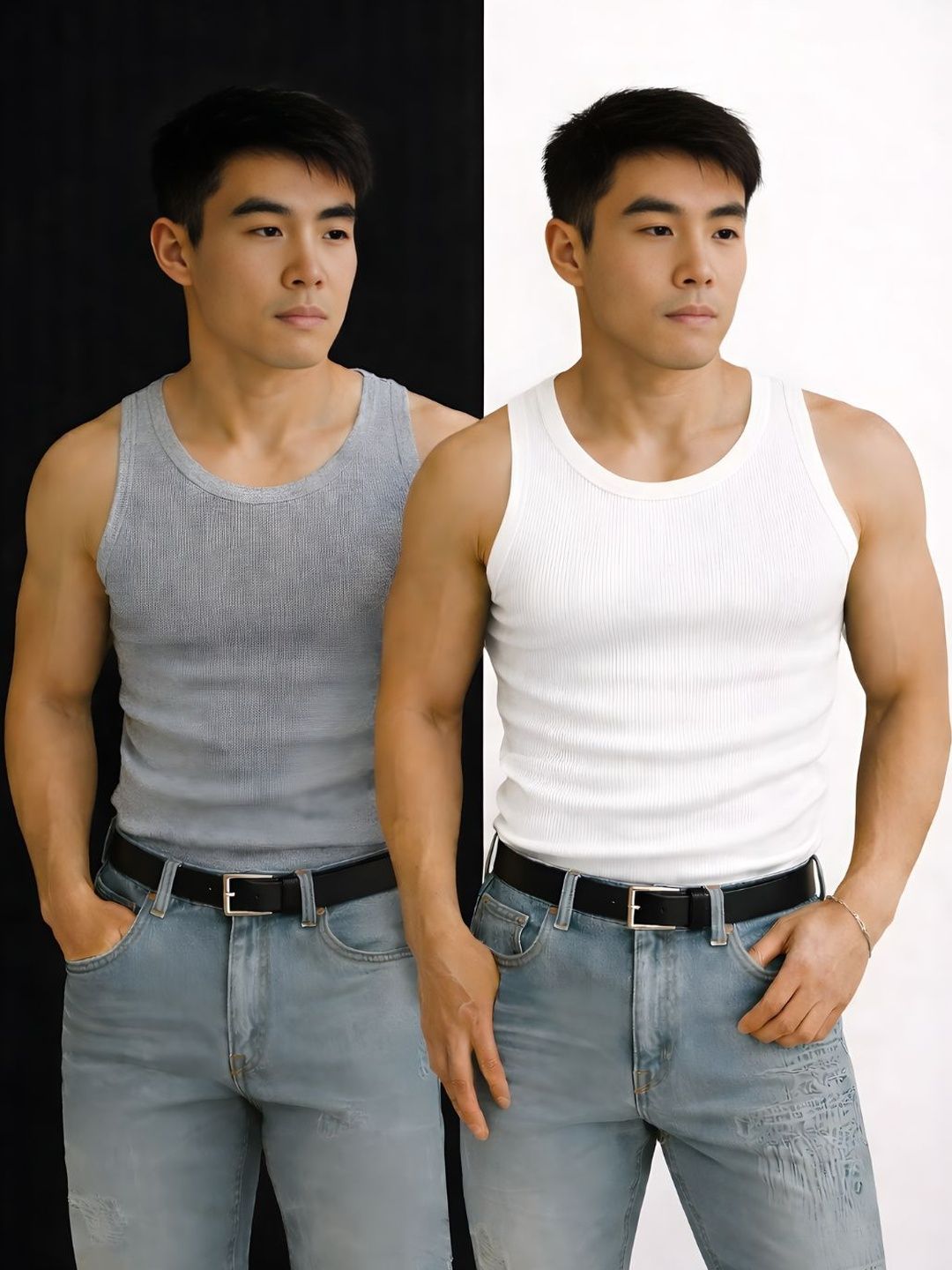 ROCKWELL Pack of 2 Cotton Innerwear Vests