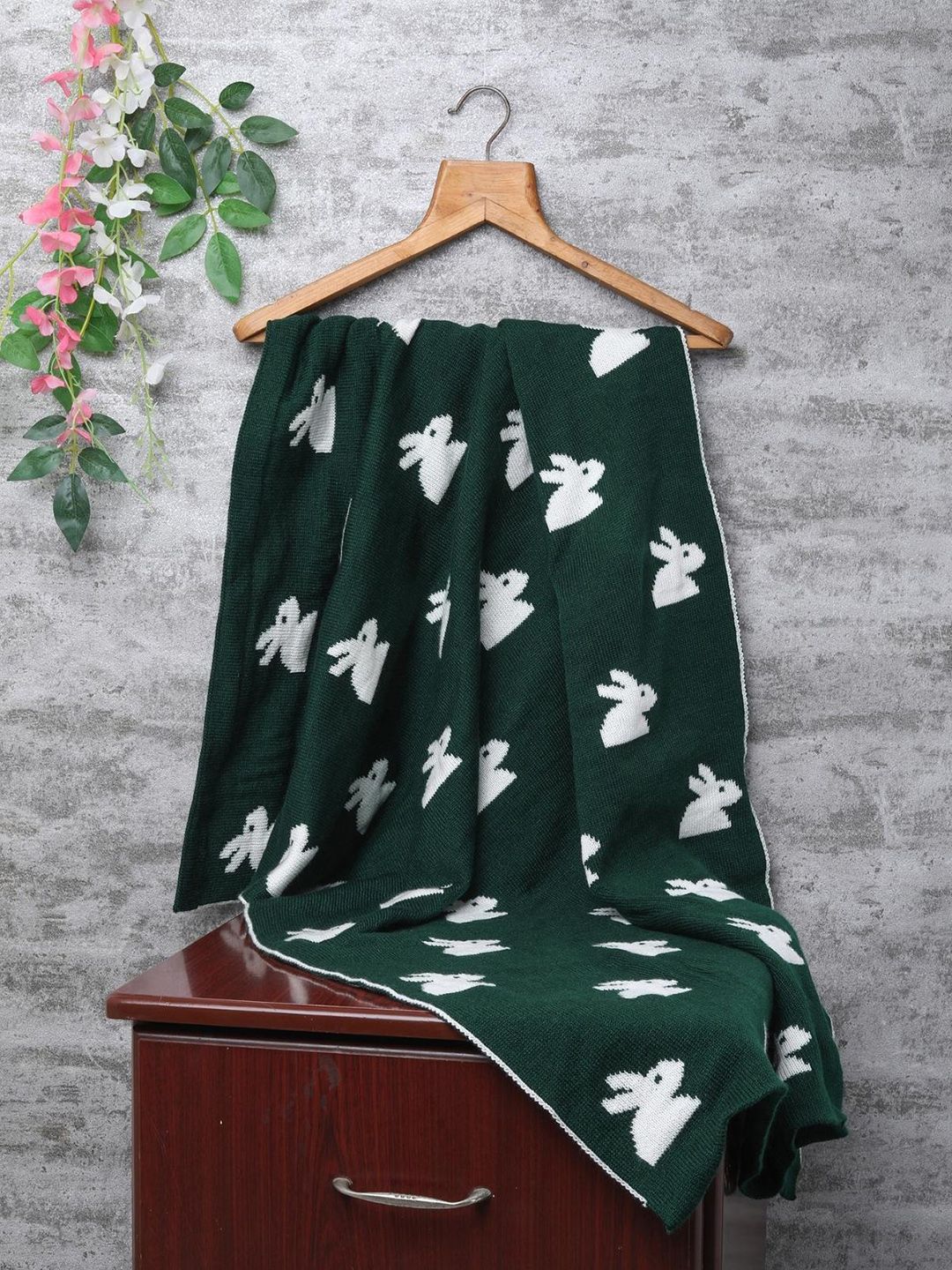 Little Angels Little Angels Green Woollen Mild Winter 450 GSM Blanket