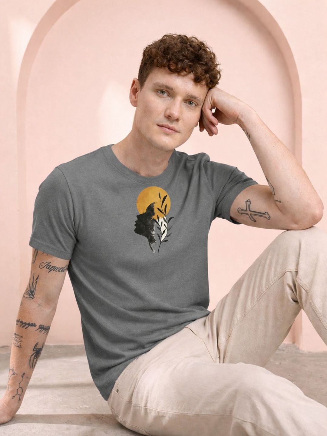 HERE&NOW Men Printed T-shirt