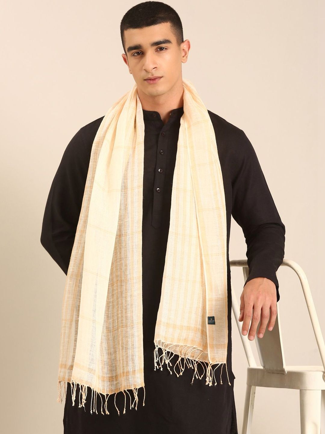Linen Club Unisex Checked Stole