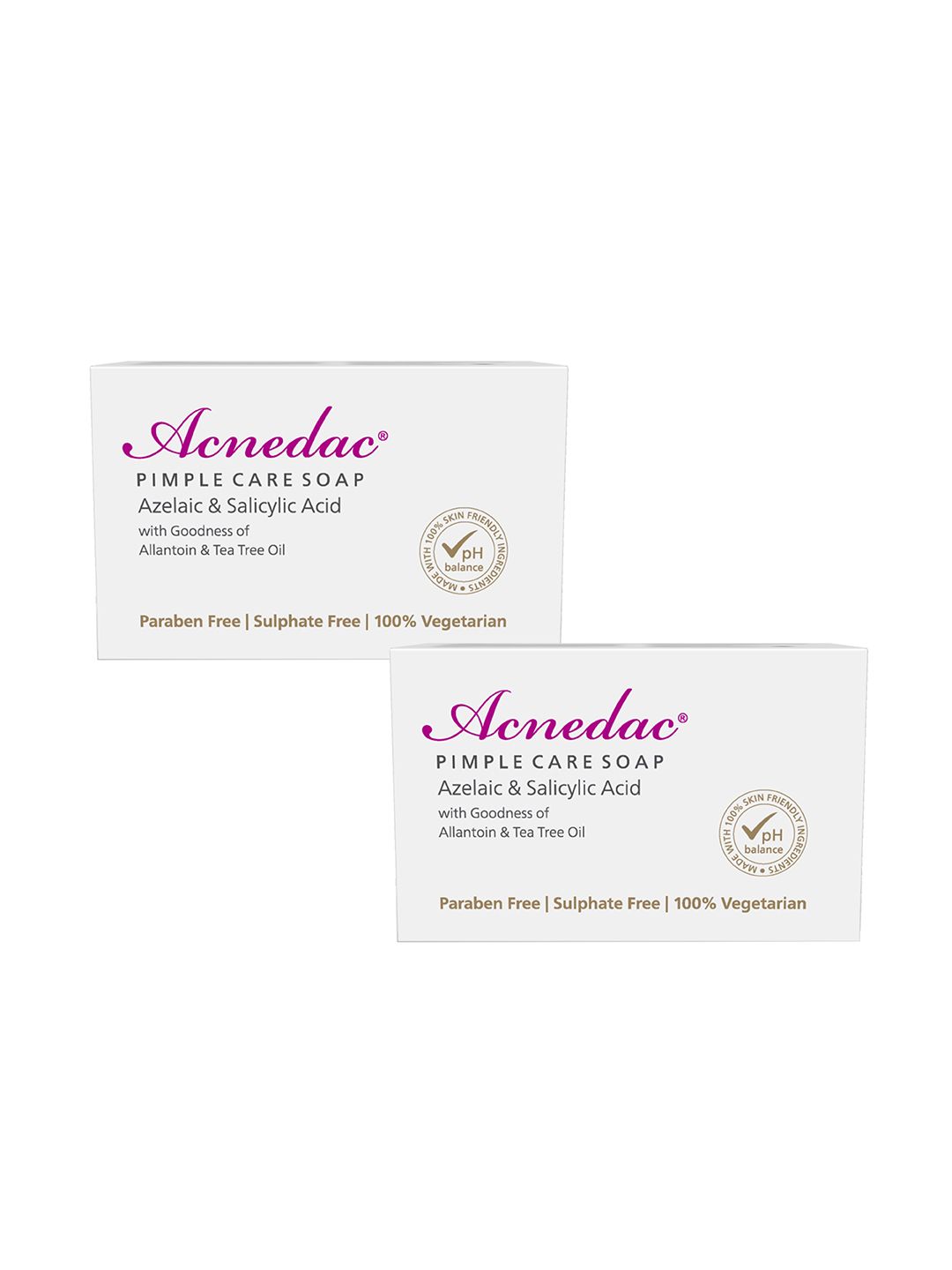 Acnedac Set Of 2 Pimple Care Soap With Azelaic & Salicylic Acid - 100 g Each